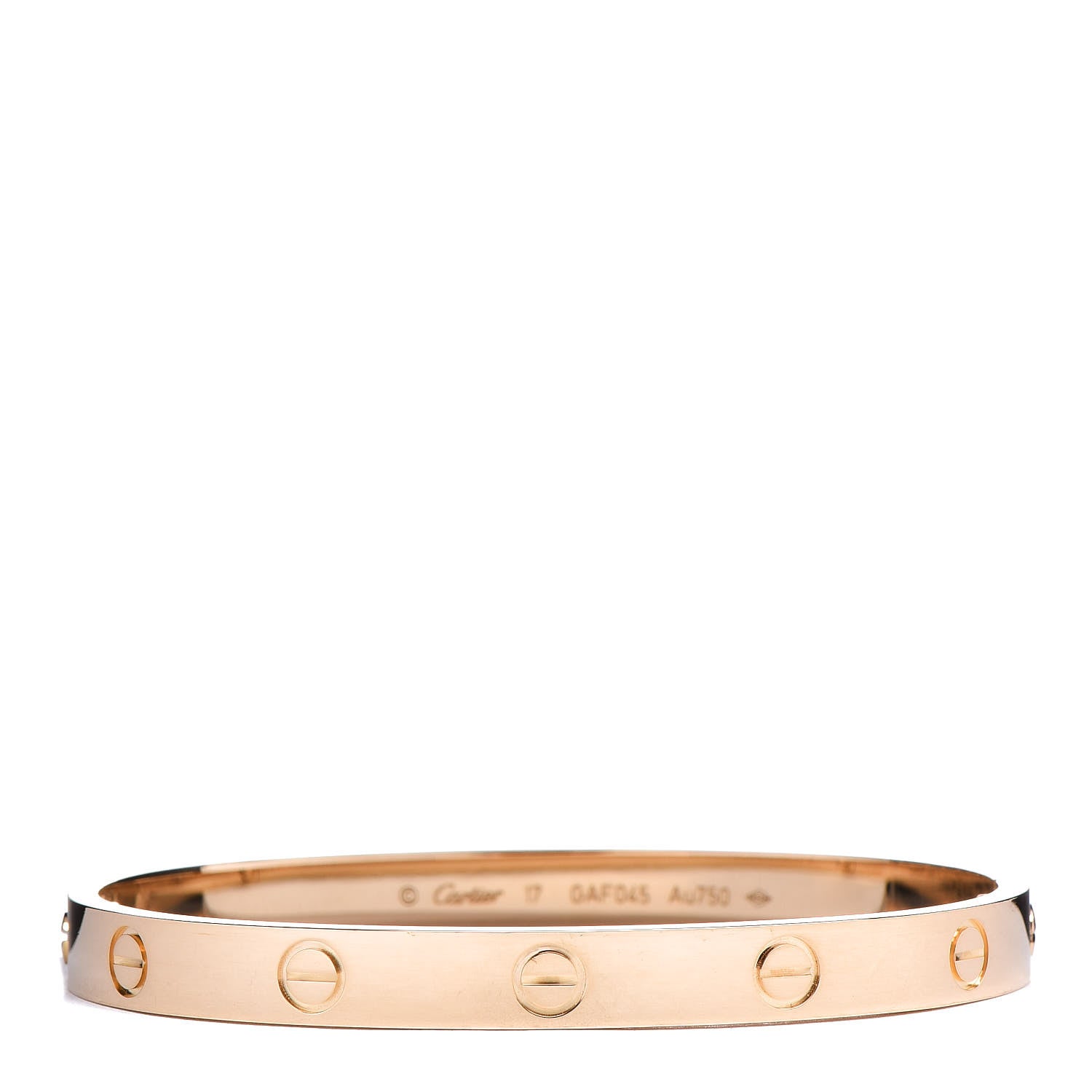 Cartier 18K Yellow Gold LOVE Bracelet 17 1 of 6