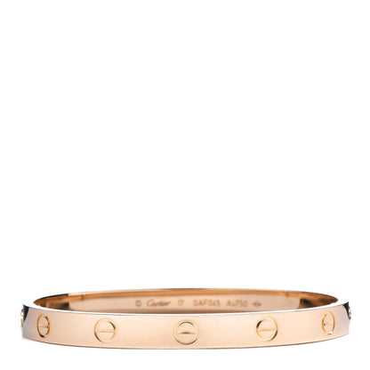 Cartier 18K Yellow Gold LOVE Bracelet 17 1 of 6