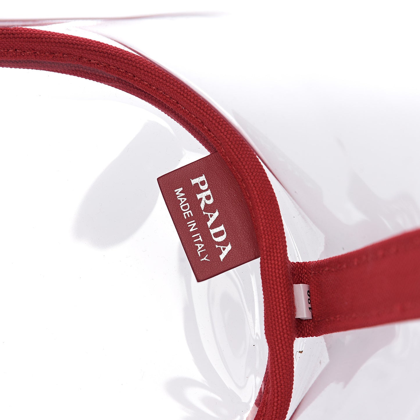 Plexiglass Canapa Small Shopper Tote Rosso