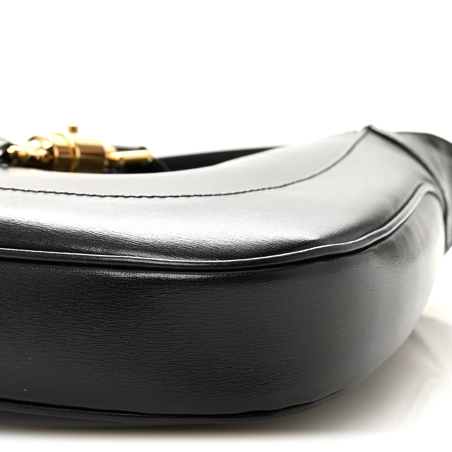 Gucci Boarded Dyana Lux Calfskin Small Jackie 1961 Hobo Black 10 of 10