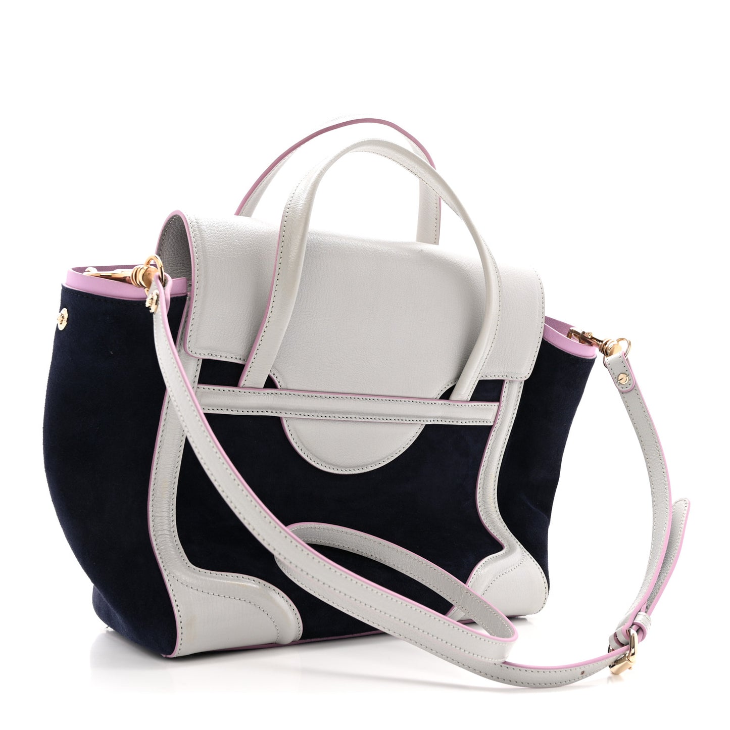 Suede Nappa Goatskin Signature Bag Multicolor
