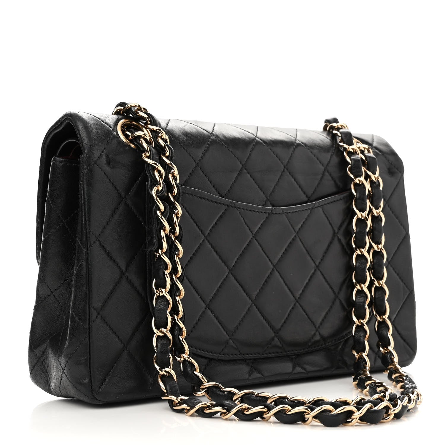 Chanel Lambskin Quilted Small Double Flap Black 2 of 12