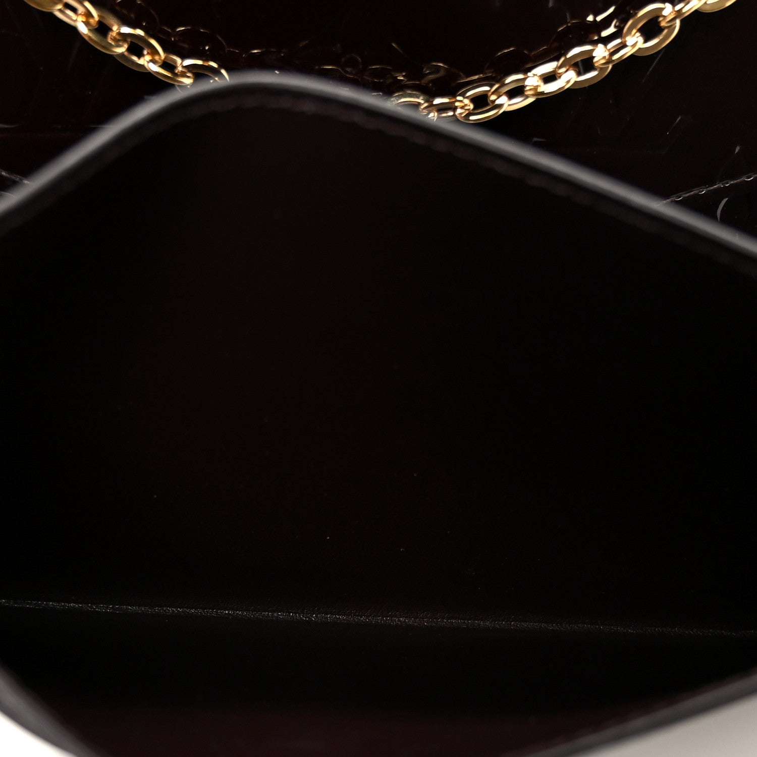 Louis Vuitton Vernis Pochette Felicie Chain Wallet Amarante 12 of 16