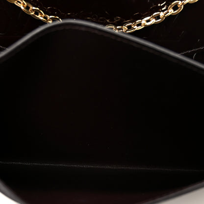 Louis Vuitton Vernis Pochette Felicie Chain Wallet Amarante 12 of 16