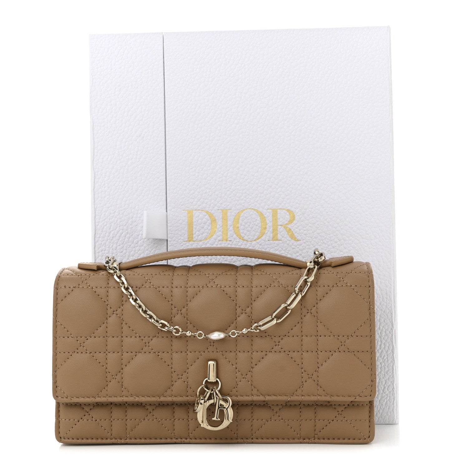 Christian Dior Lambskin Cannage Mini My Dior Bag Beige 11 of 11