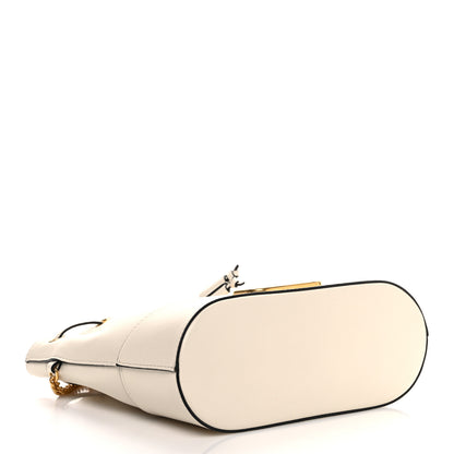 Valentino Garavani Nappa Mini VLogo Signature Chain Bucket Bag Light Ivory 4 of 9