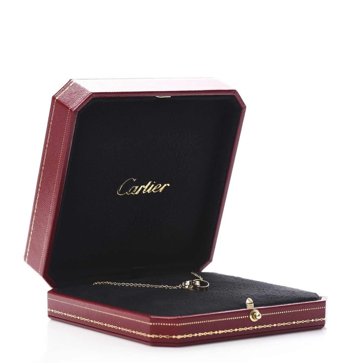 18K Yellow Gold Interlocking LOVE Necklace