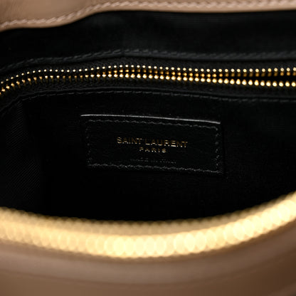 Saint Laurent Calfskin Y Quilted Monogram Medium Loulou Chain Satchel Dark Beige 8 of 11