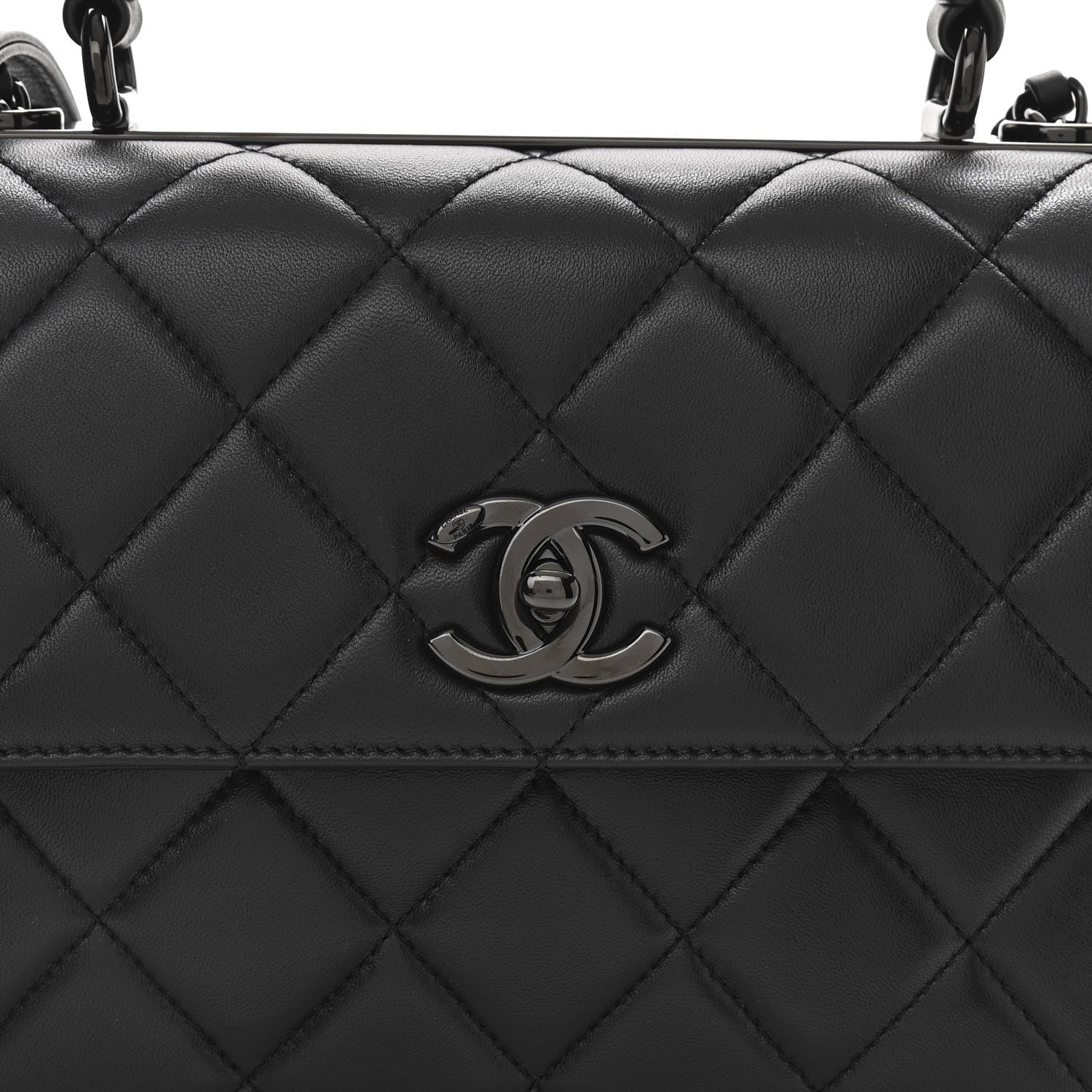 Chanel Lambskin Quilted Small Trendy CC Dual Handle Flap Bag So Black 8 of 11