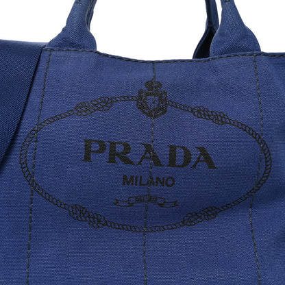 Prada Canapa Logo Tote Bluette 6 of 8