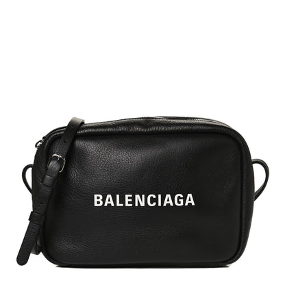 Balenciaga Calfskin Logo S Everyday Camera Bag Black 1 of 11