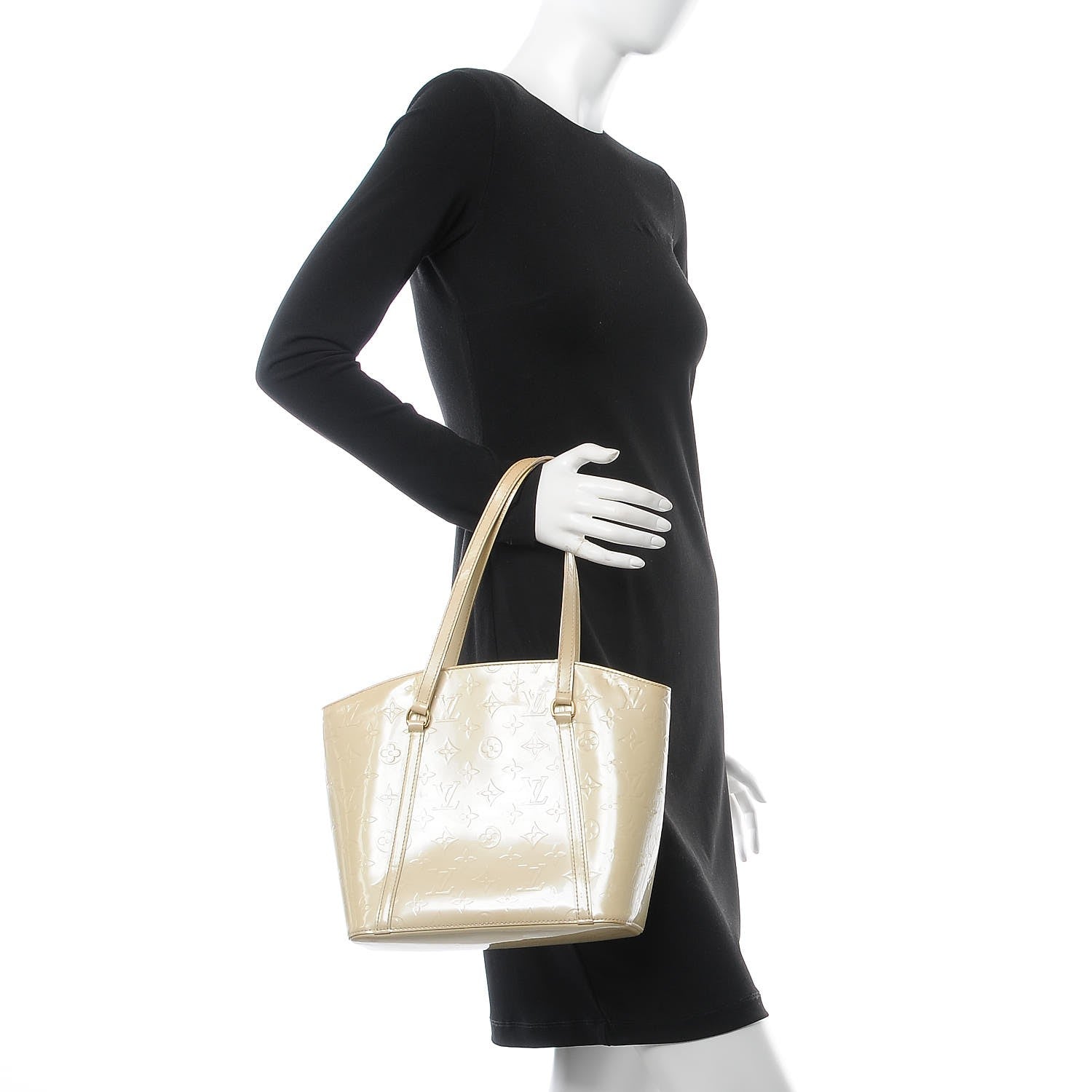 Louis Vuitton Vernis Avalon MM Blanc Corail 2 of 16