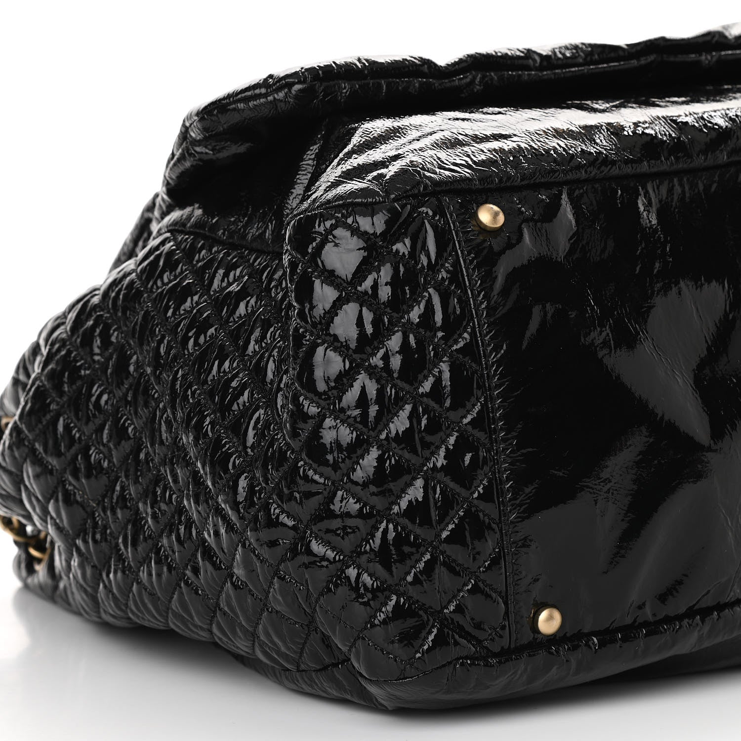 Chanel Vinyl XL Rock and Chain Flap Black 9 of 10