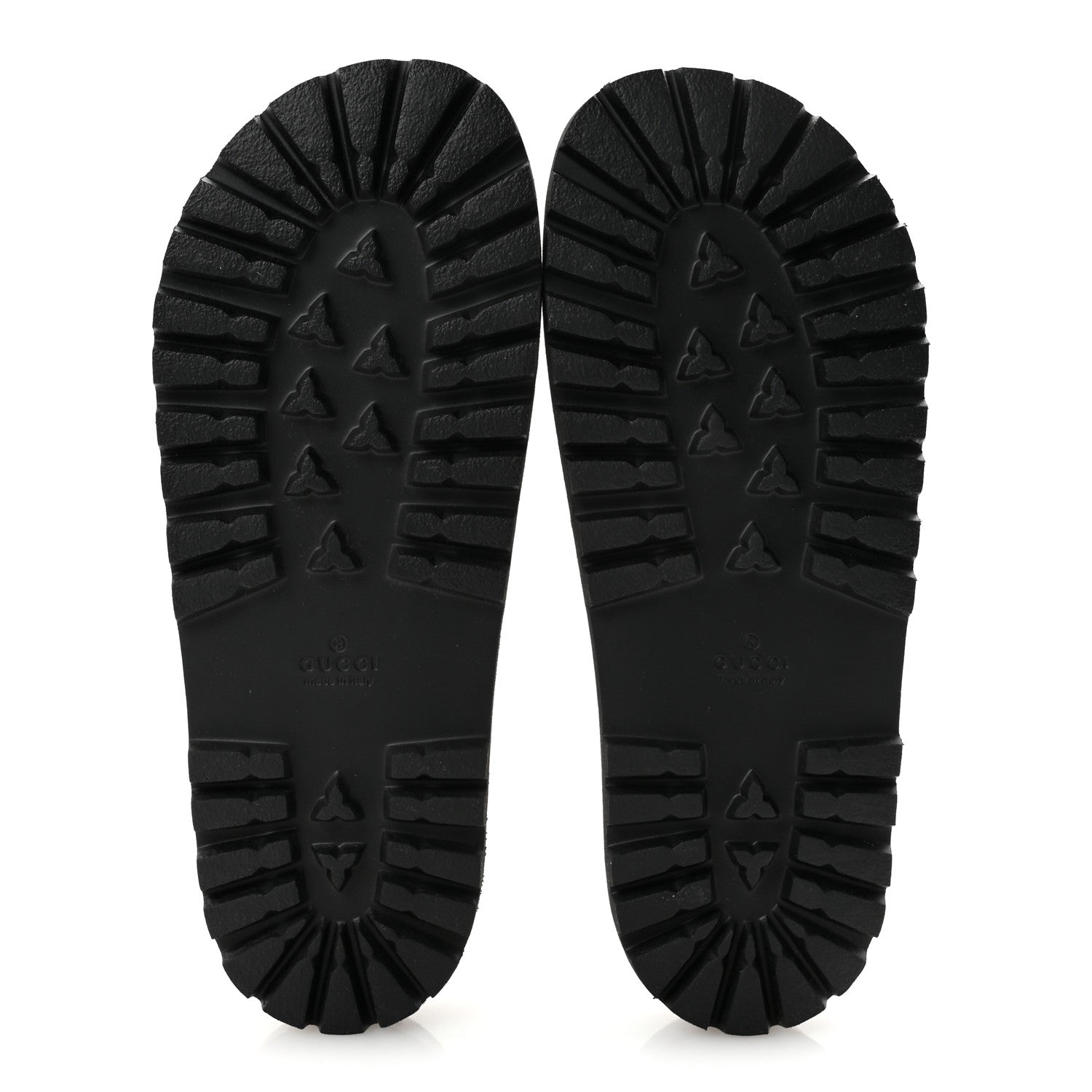 Gucci Rubber Web Mens Pool Slide Sandals 10 Black Green Red 6 of 8