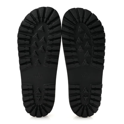 Gucci Rubber Web Mens Pool Slide Sandals 10 Black Green Red 6 of 8