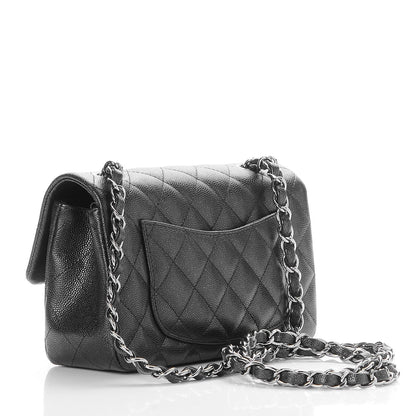 Chanel Iridescent Caviar Quilted Mini Rectangular Flap Black 3 of 8
