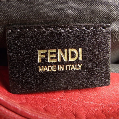Fendi Crinkled Lambskin Mia Shoulder Flap Red 8 of 12