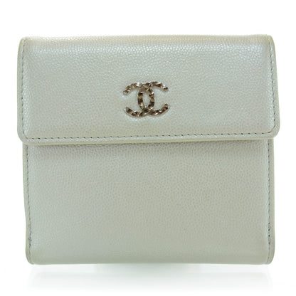 Chanel Caviar Billfold Wallet Pearl 1 of 7