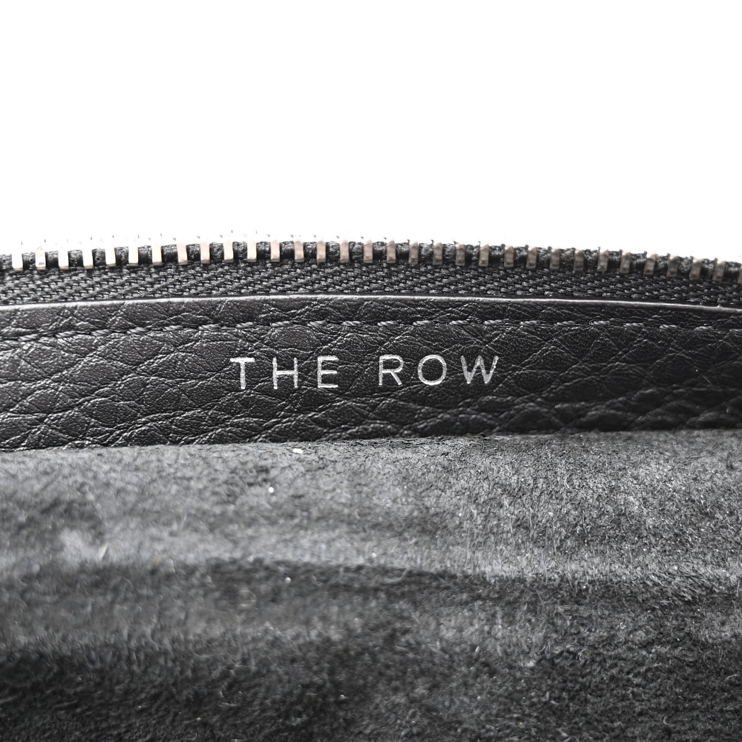 Grained Calfskin Large Slouchy Banana Bag Black