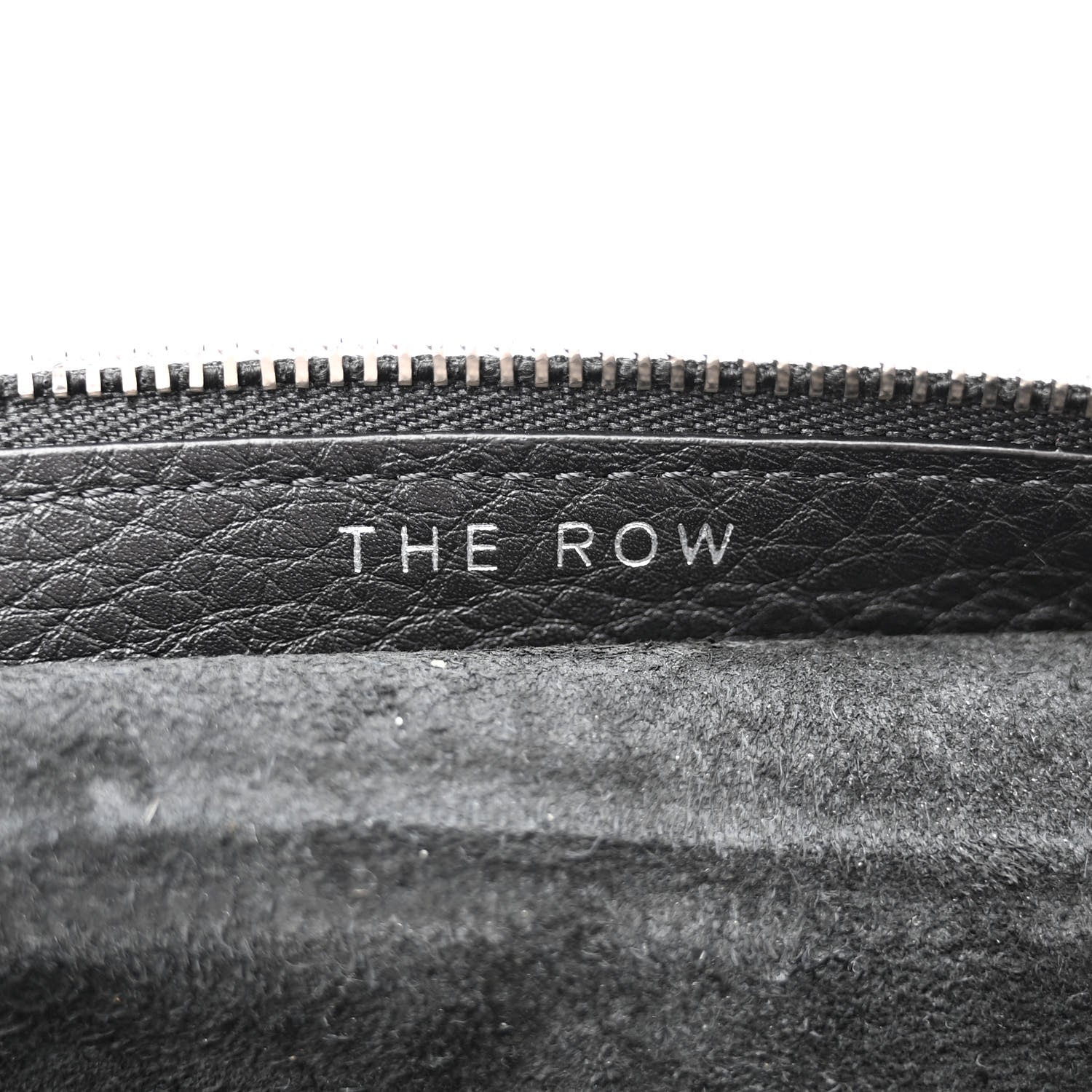 The Row Grained Calfskin Large Slouchy Banana Bag Black 6 of 9