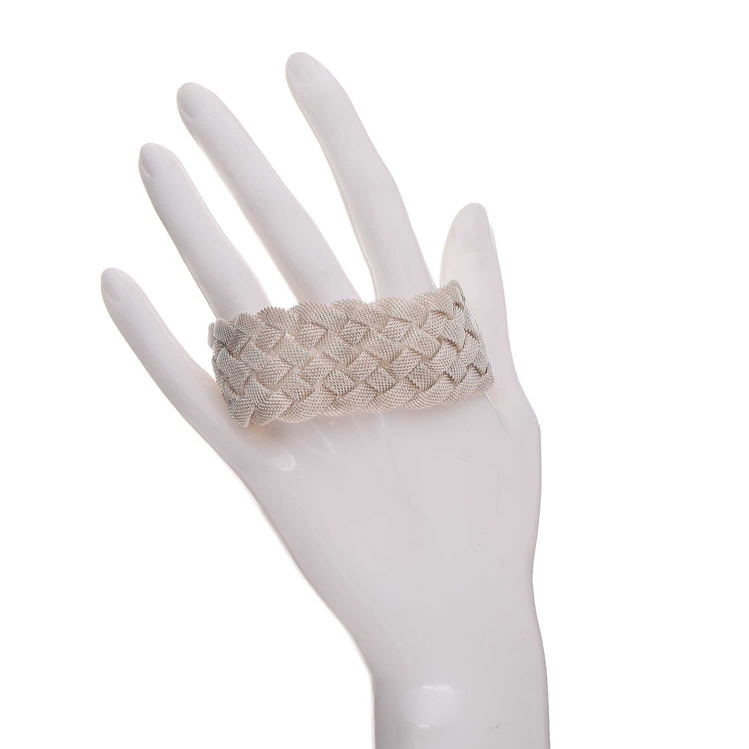 Tiffany Sterling Silver Somerset Braided Bracelet 2 of 6