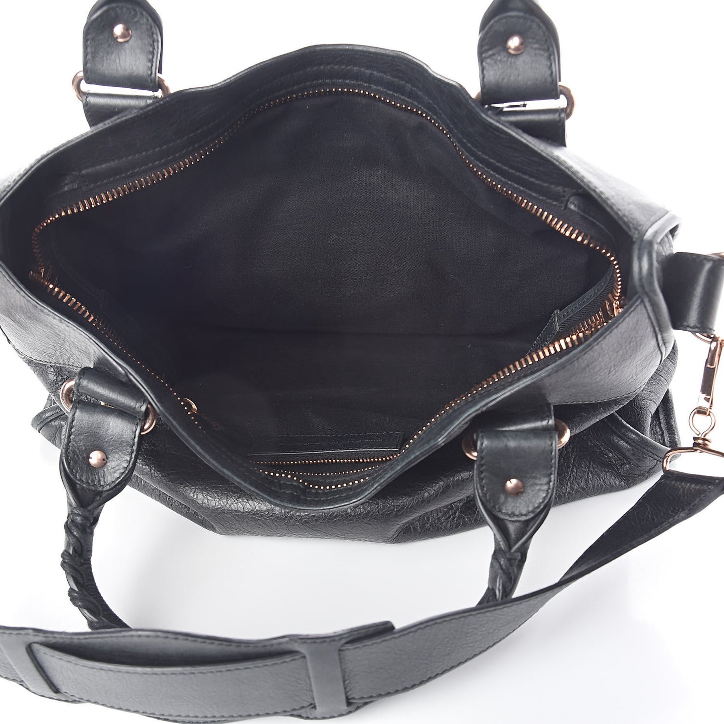 Agneau Giant 21 Rose Gold Hardware City Black