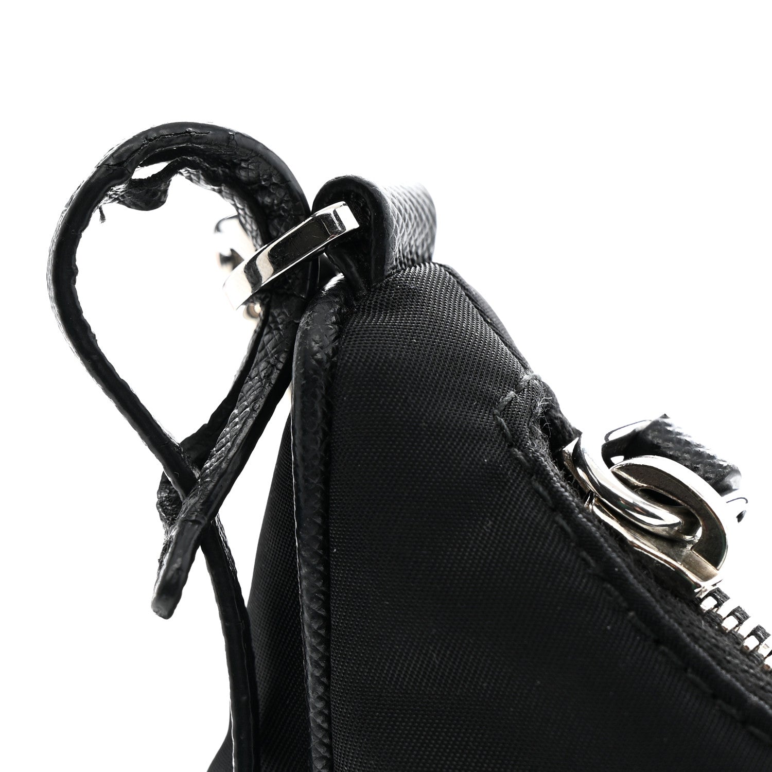 Prada Re-Nylon Saffiano Re-Edition 2005 Shoulder Bag Black 12 of 13