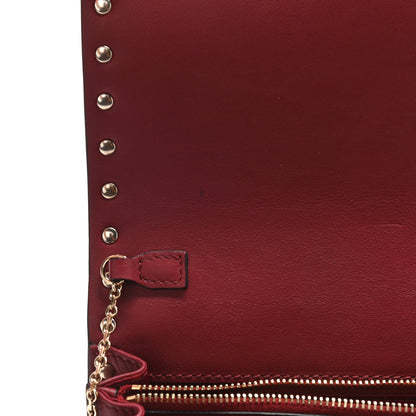 Valentino Garavani Calfskin Rockstud Wallet on Chain Camelia 10 of 11