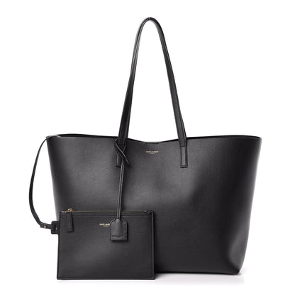 Saint Laurent Calfskin Large Shopping Tote Black 1 of 14