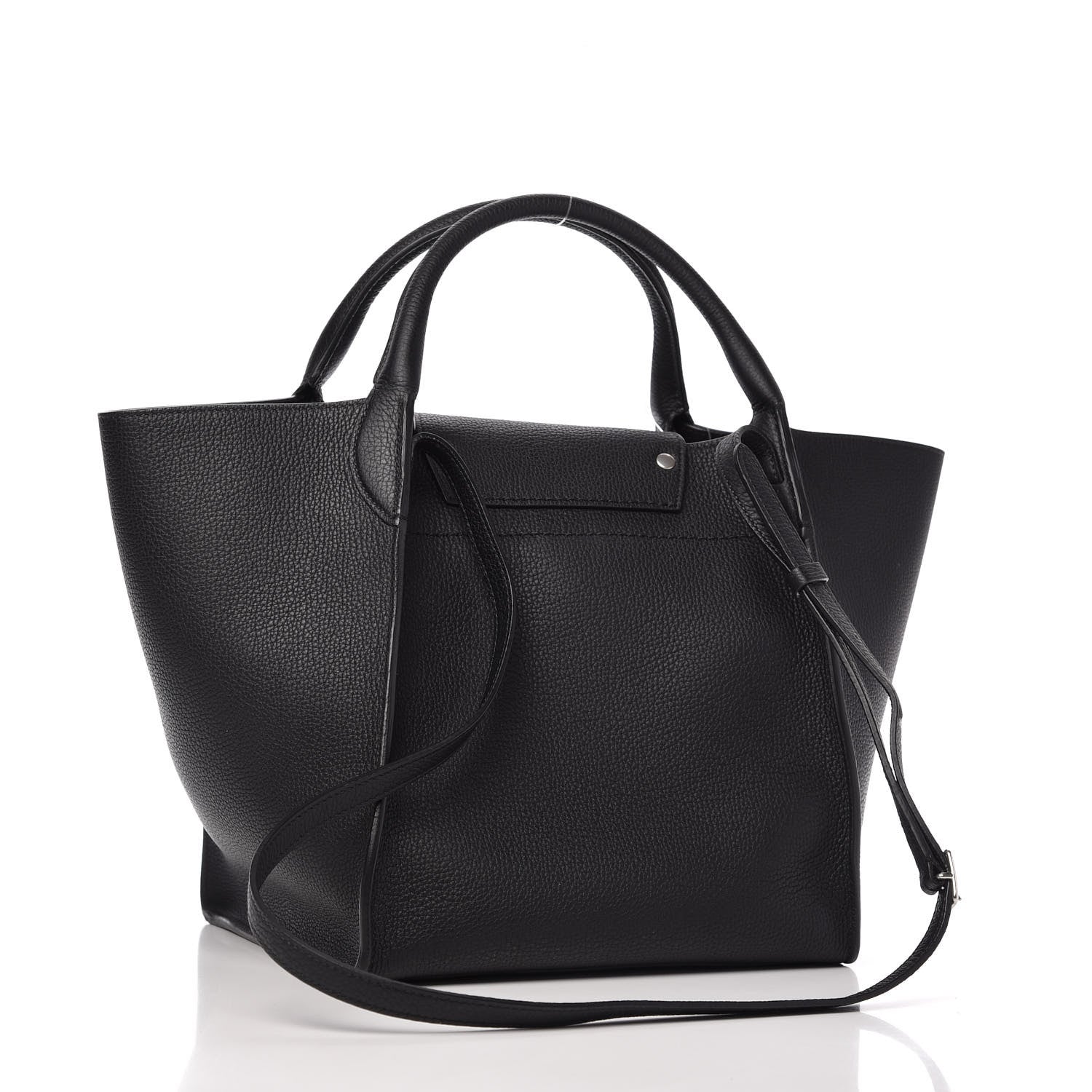 Celine Supple Grained Calfskin Small Long Strap Big Bag Black 3 of 9