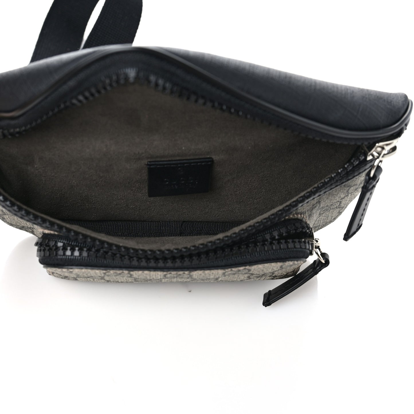 GG Supreme Monogram Belt Bag Black