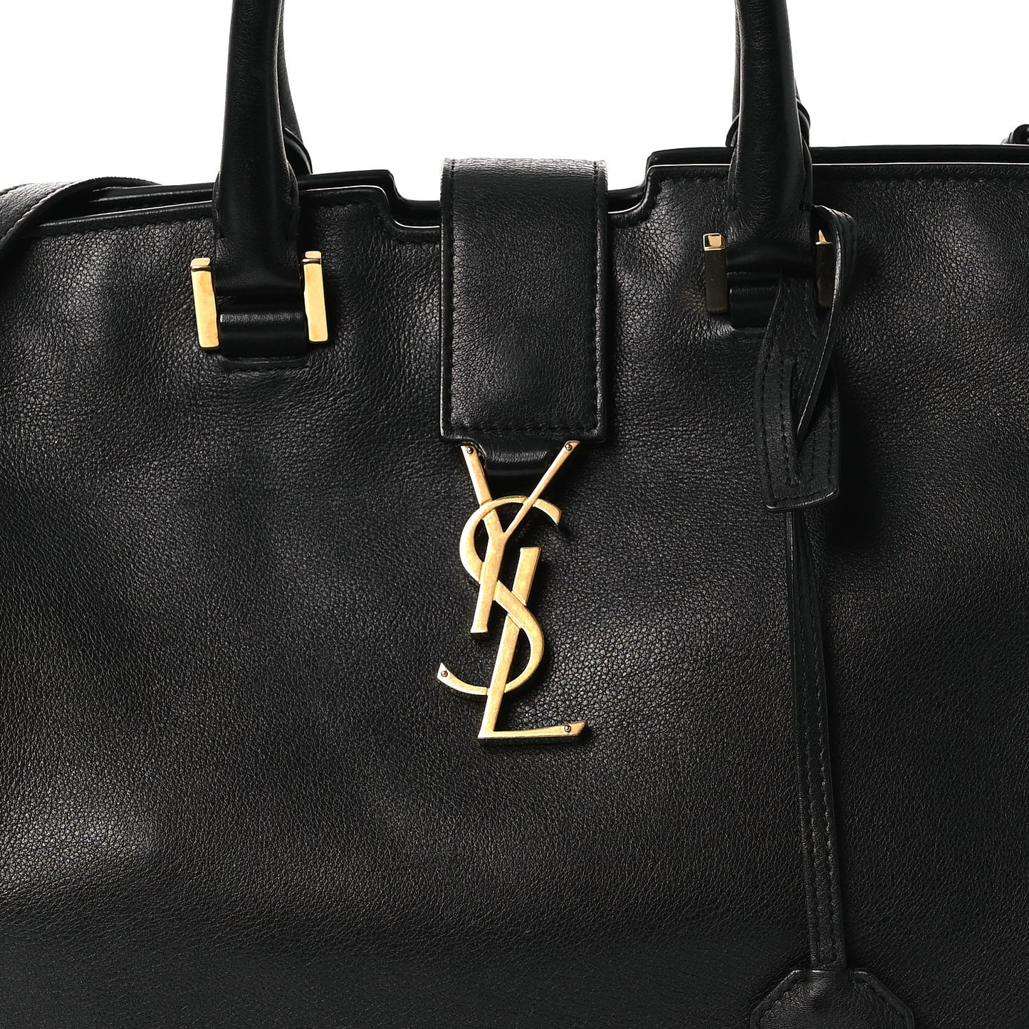 Calfskin Small Monogram Cabas Black