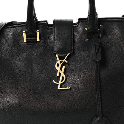 Saint Laurent Calfskin Small Monogram Cabas Black 8 of 15