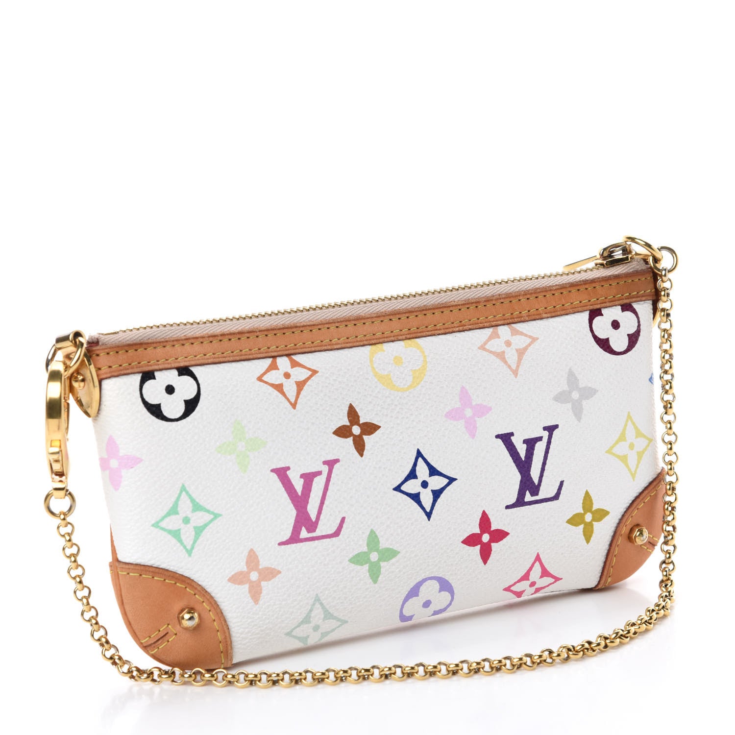 Louis Vuitton Monogram Multicolor Pochette Milla MM White 3 of 10