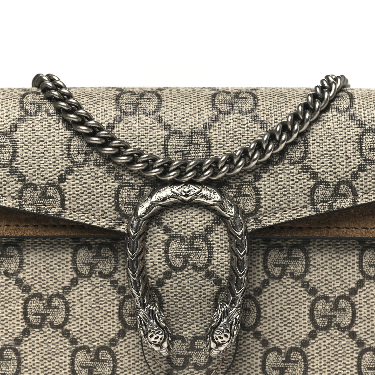 GG Supreme Monogram Super Mini Dionysus Shoulder Bag Taupe