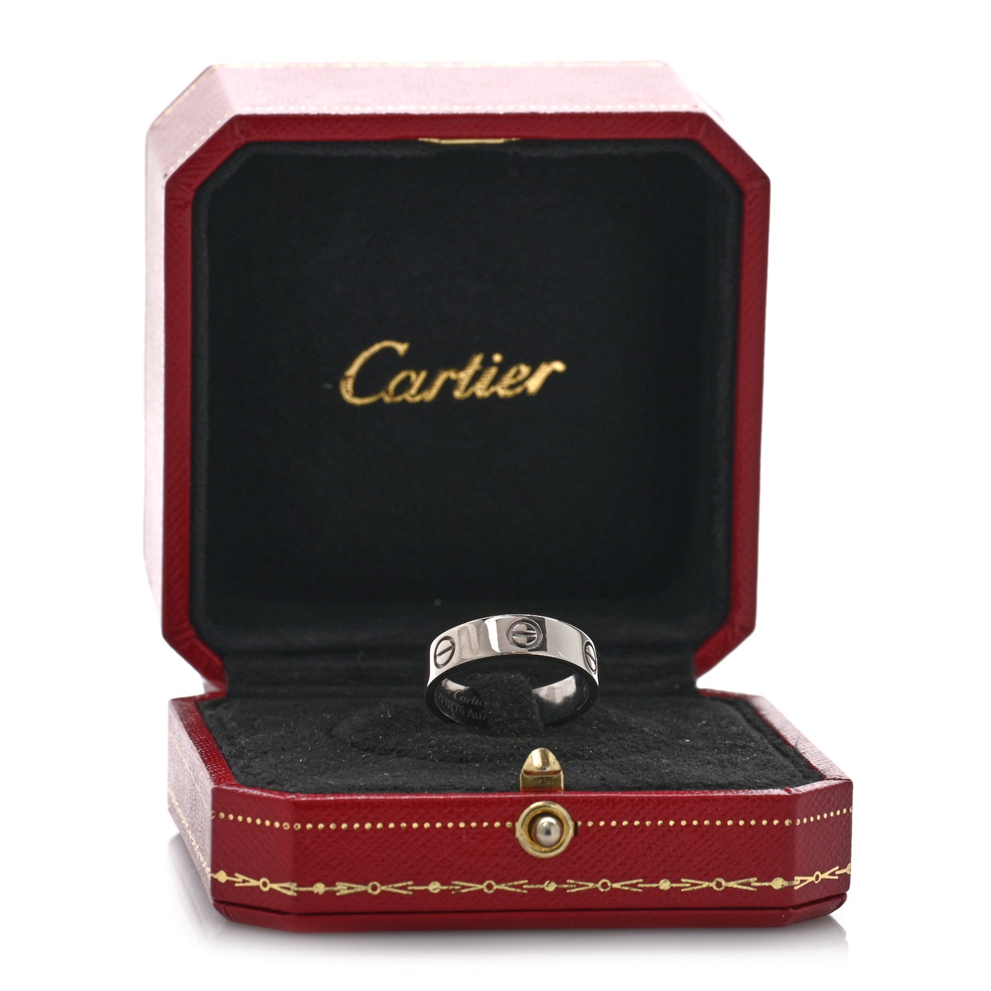 18K White Gold 5.5mm LOVE Ring 57 8
