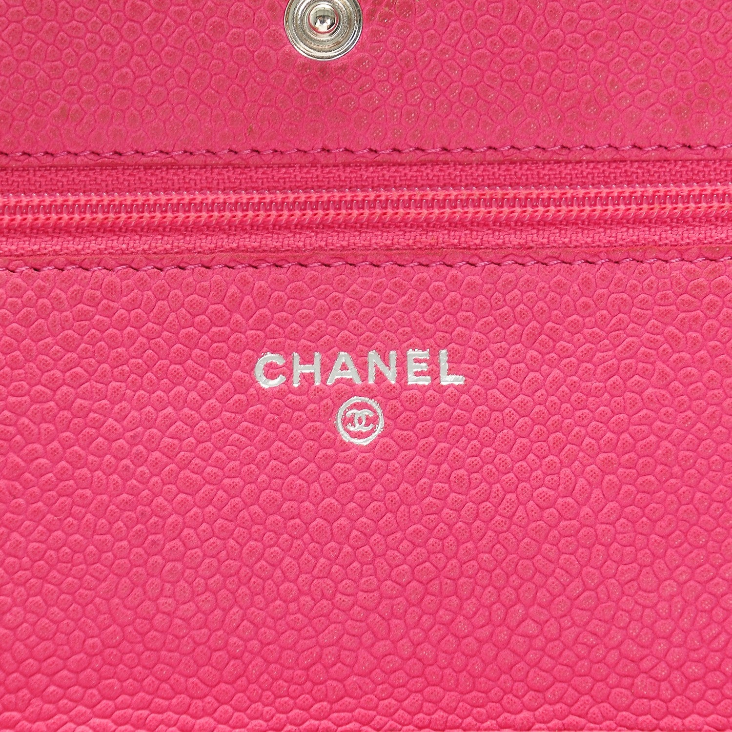 Chanel Iridescent Caviar Quilted Wallet on Chain WOC Pink 6 of 7