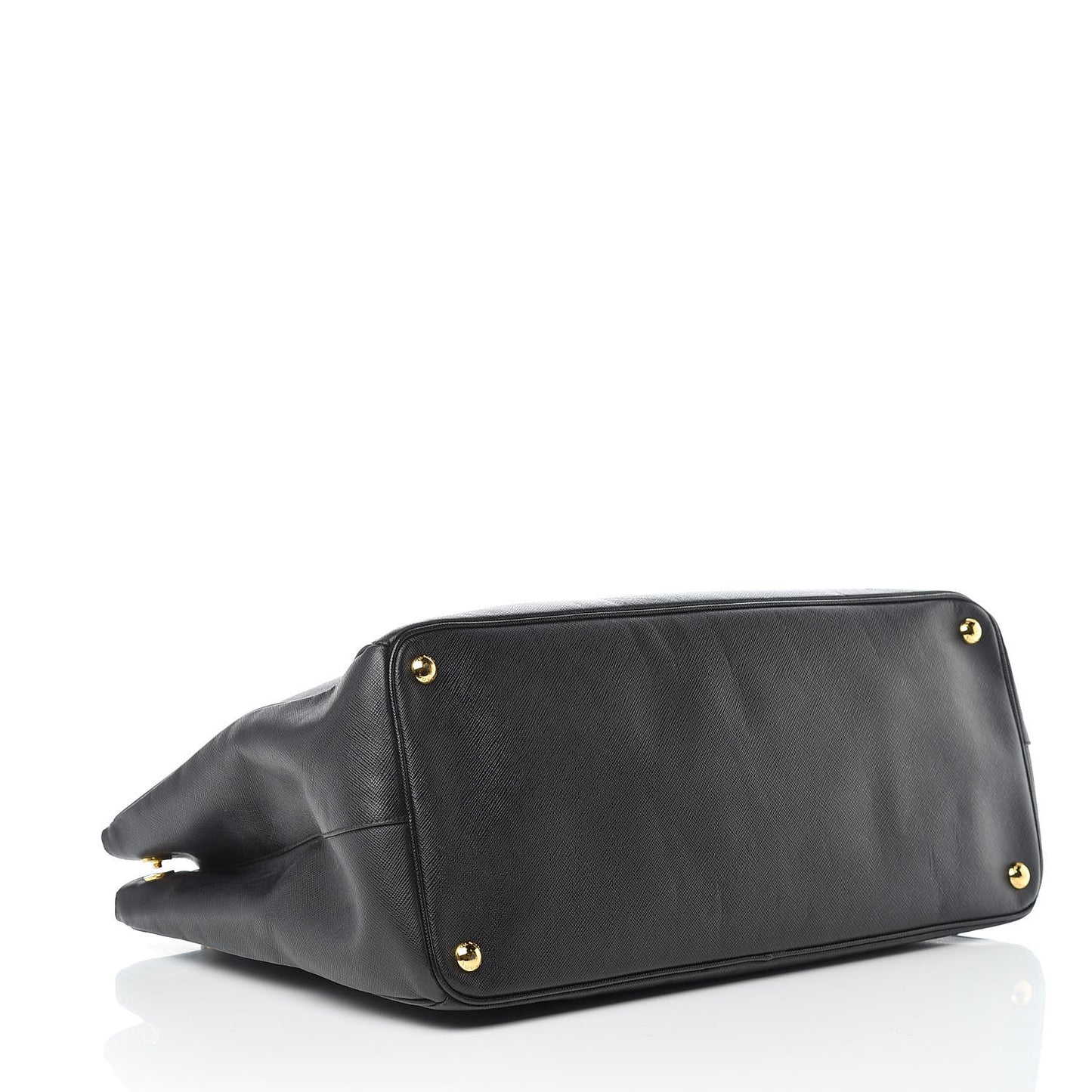 Saffiano Lux Extra Large Galleria Double Zip Tote Black