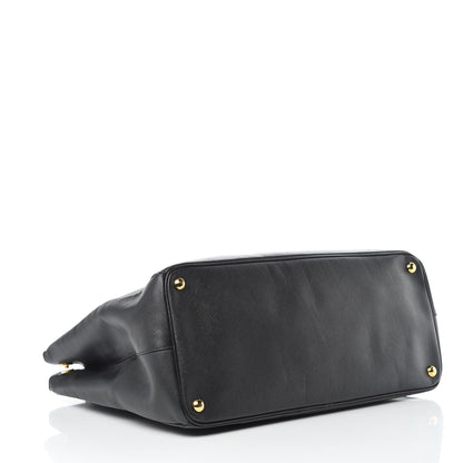 Prada Saffiano Lux Extra Large Galleria Double Zip Tote Black 4 of 19