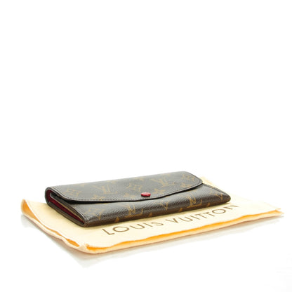 Louis Vuitton Monogram Emilie Wallet Red 4 of 8