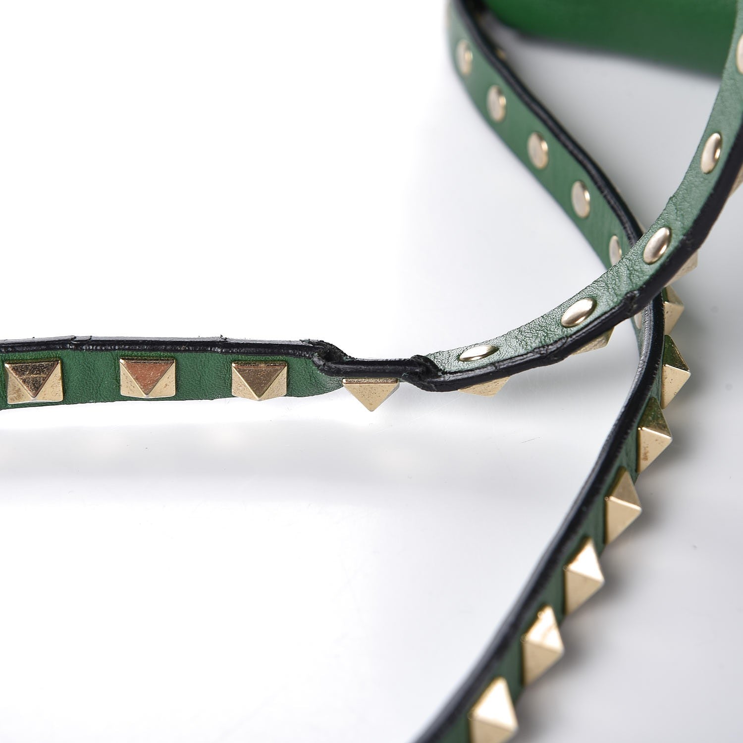 Valentino Garavani Vitello Medium Rockstud Tote Emerald 13 of 17