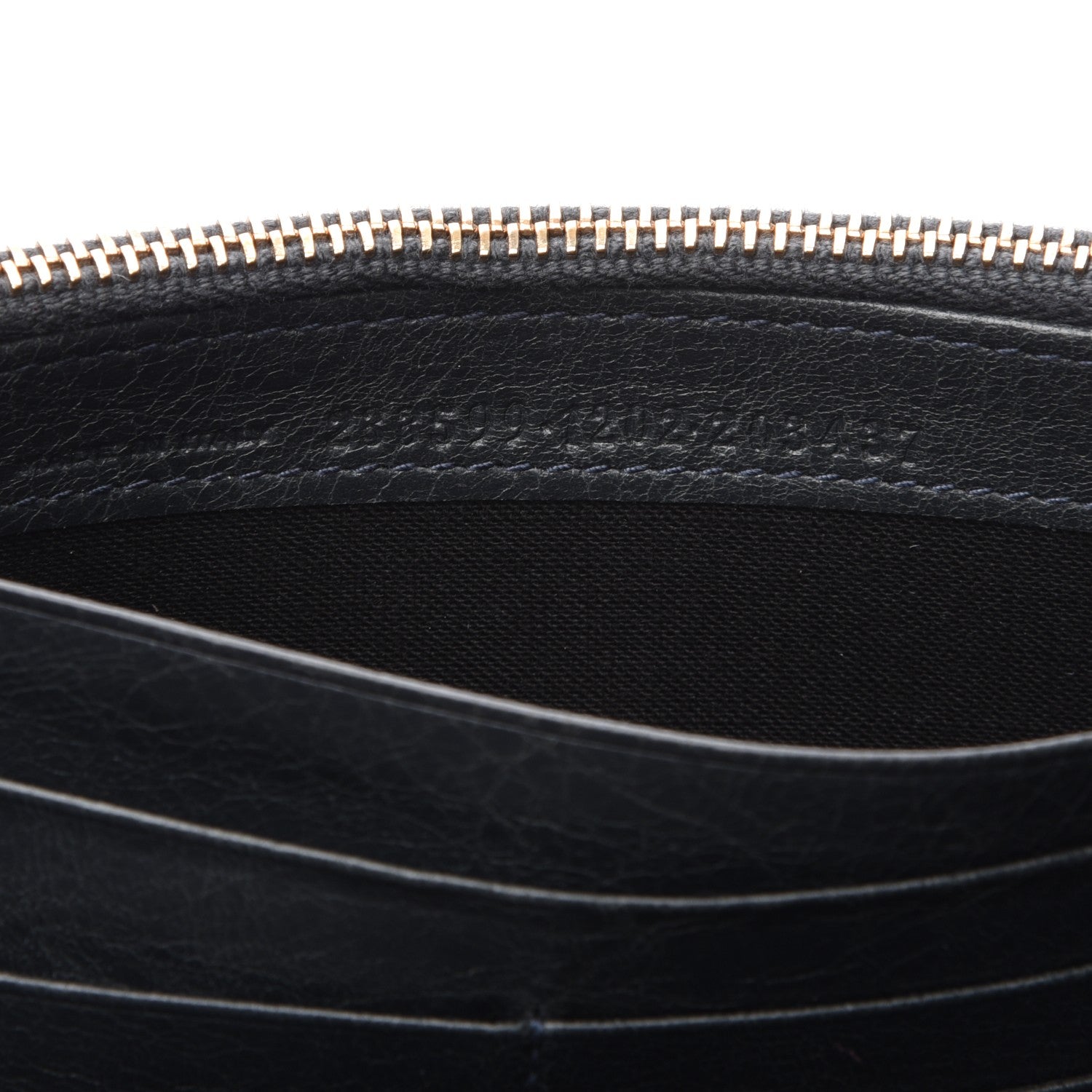 Balenciaga Agneau Giant 12 Rose Gold Hardware Money Wallet Anthracite 7 of 7