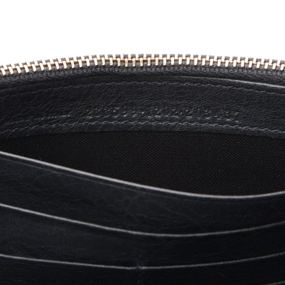 Balenciaga Agneau Giant 12 Rose Gold Hardware Money Wallet Anthracite 7 of 7