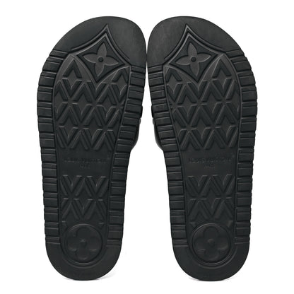 Louis Vuitton Calfskin LV Shore Flat Comfort Mule 39 Black 6 of 10