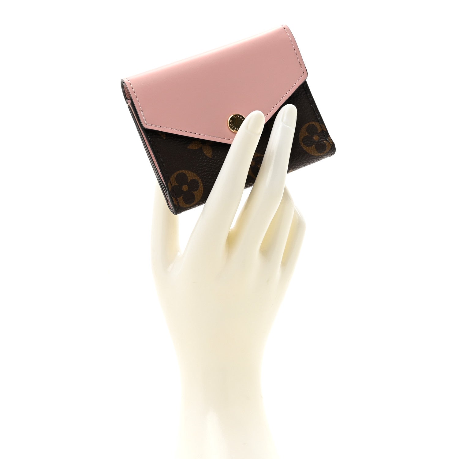 Louis Vuitton Monogram Zoe Wallet Rose Ballerine 2 of 9
