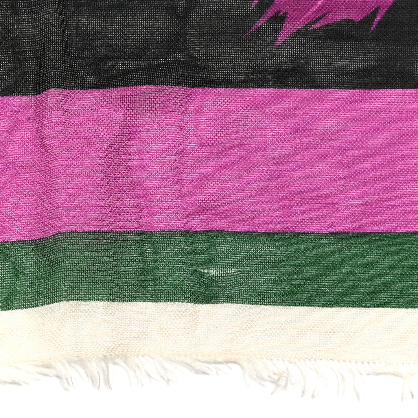 Silk Wool Fringe Monster Scarf