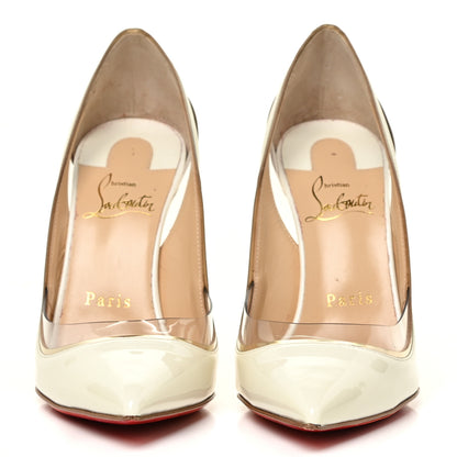 Christian Louboutin Patent PVC Specchio Cosmo 554 100 Pumps 36.5 Snow 2 of 15