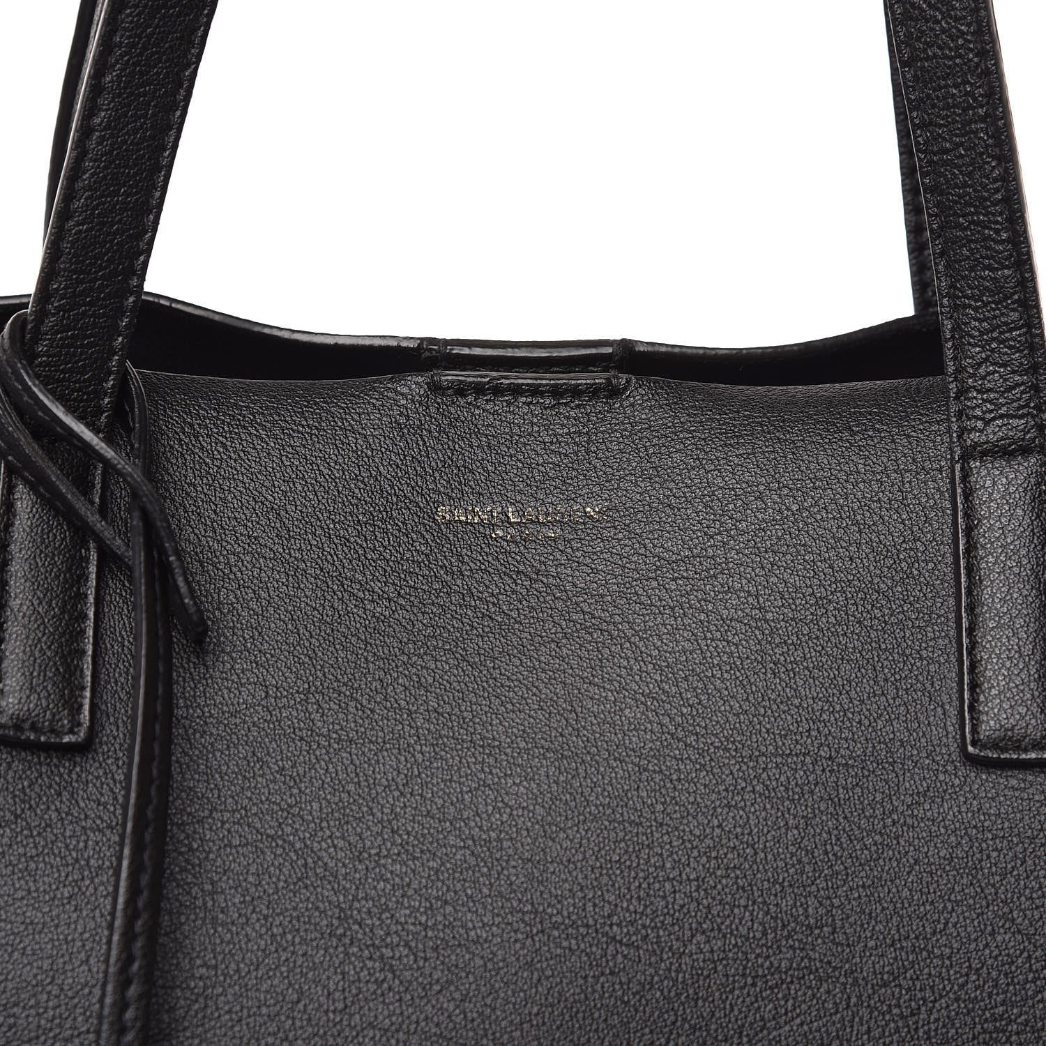 Saint Laurent Calfskin Large Shopping Tote Black 15 of 15