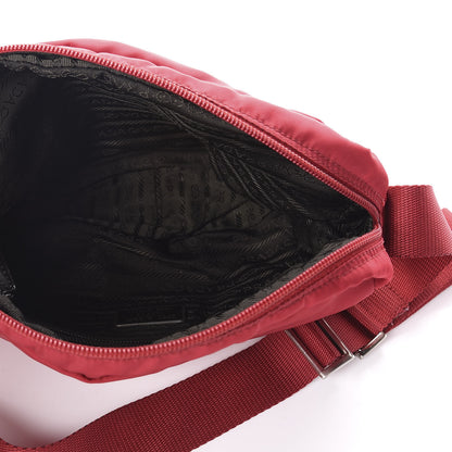 Prada Tessuto Nylon Crossbody Bag Rosso 5 of 10