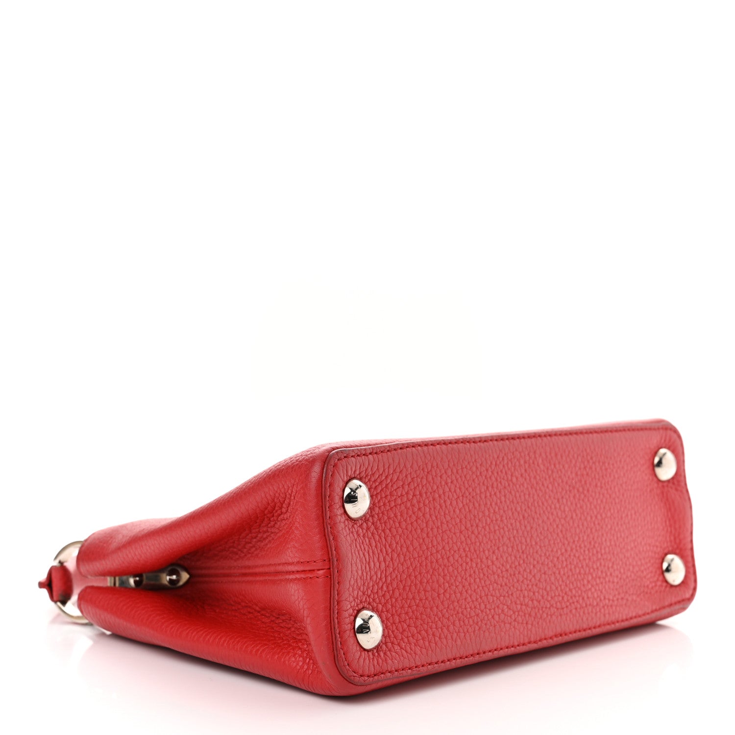 Louis Vuitton Taurillon Capucines BB Coquelicot 4 of 11